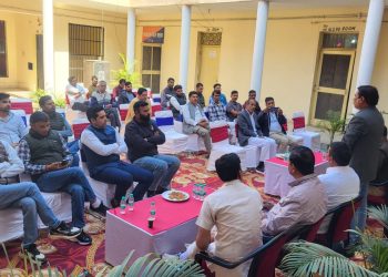 सदर थाना प्रभारी ने की पंच सरपंचों के साथ बैठक-