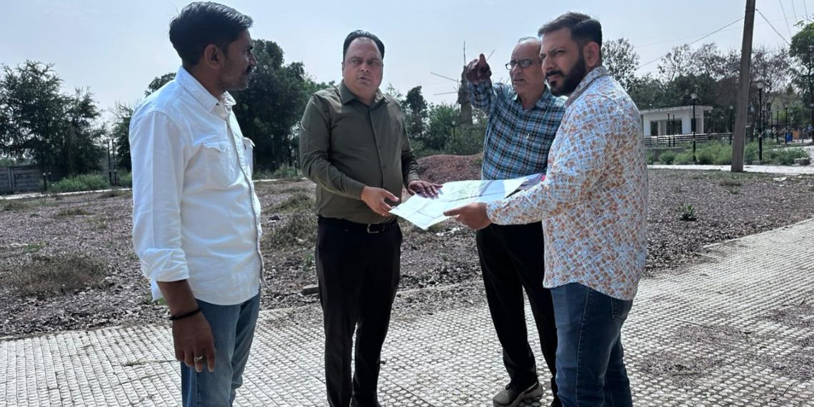 सोहना दीनदयाल उपाध्याय  पार्क का अधूरा पड़ा कार्य हुआ शुरू-